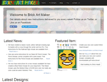 Tablet Screenshot of brickartmaker.com